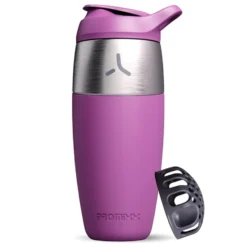 Promixx Single Wall Stainless Steel Shaker Aubergine 950ml
