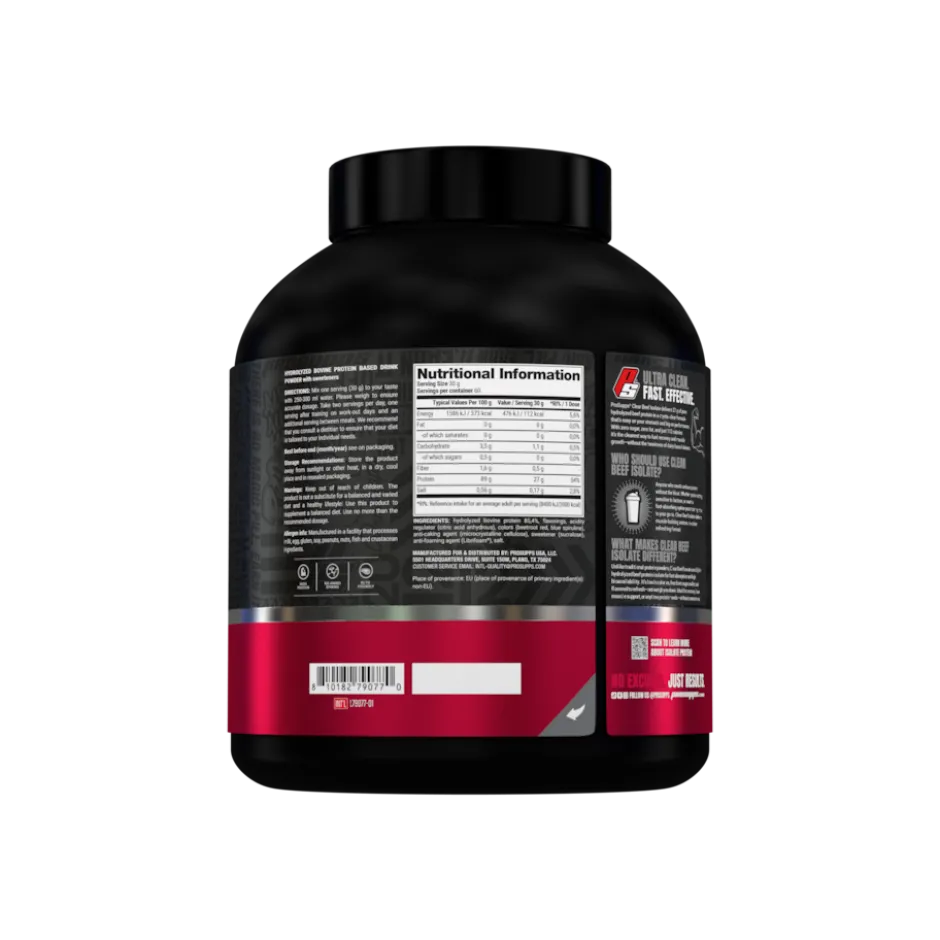 Pro Supps Beef Protein Isolate Mixed Berry 1816g
