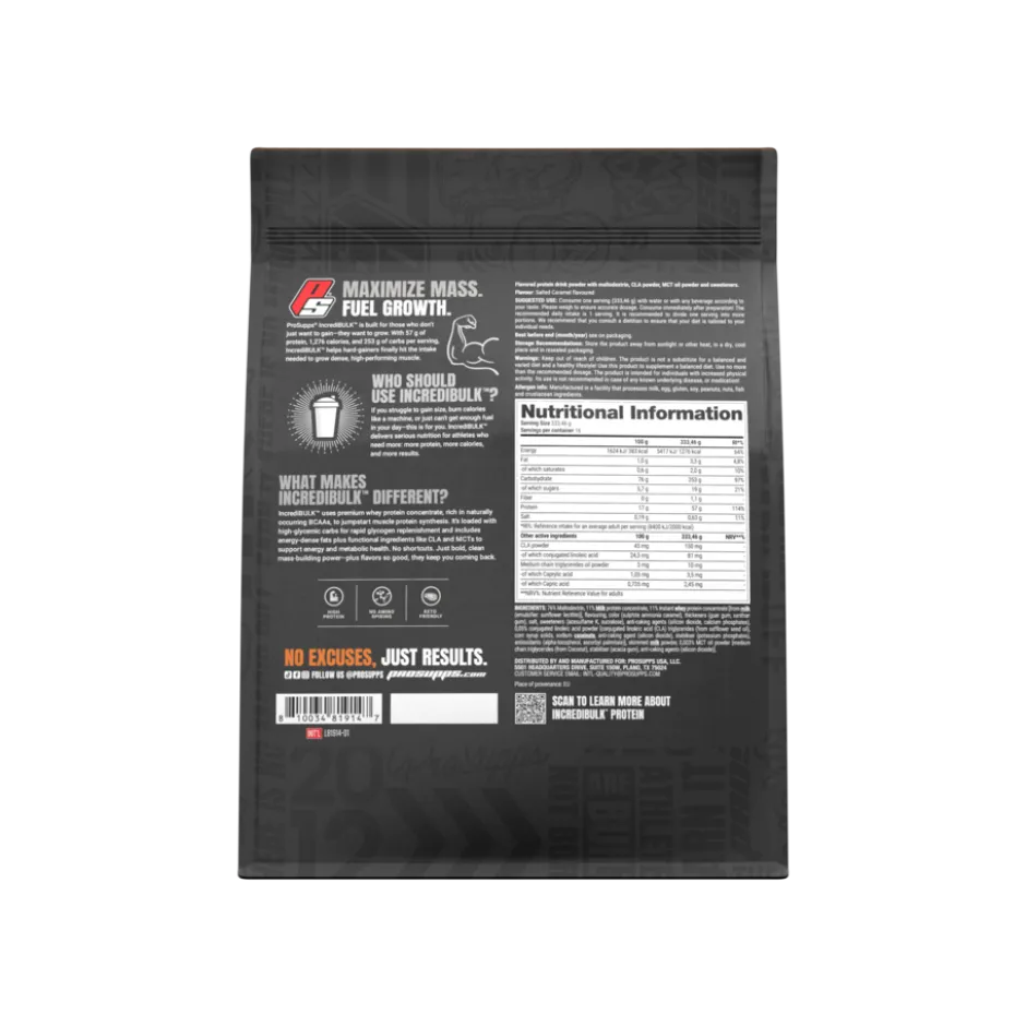 Pro Supps Incredibulk Gainer Salted Caramel 5,4kg
