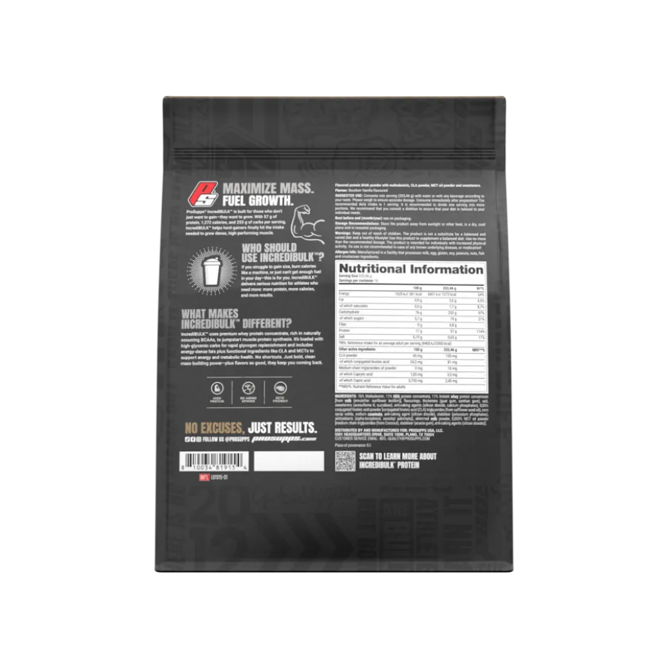 Pro Supps Incredibulk Gainer Bourbon Vanilla 5,4kg