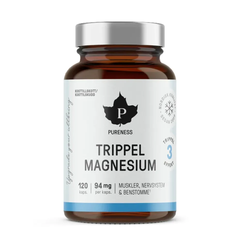 Pureness Trippel Magnesium 120 Kapslar