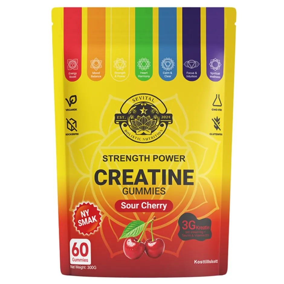 Sevital Kreatin Gummies Sour Cherry 60st