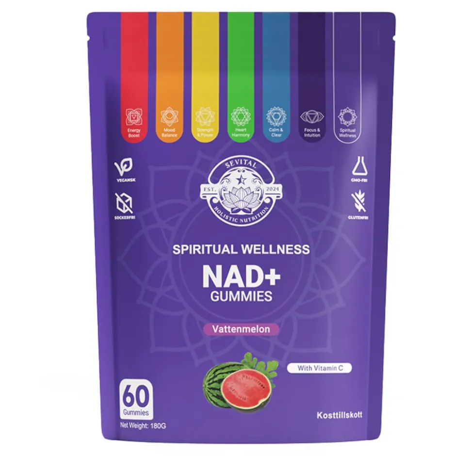Sevital NAD+ Gummies Vattenmelon 60st