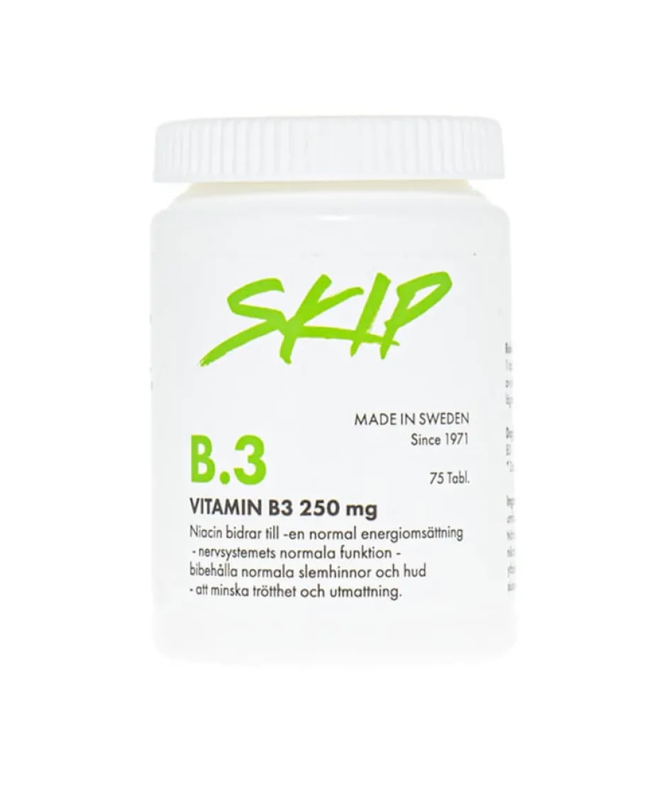 Skip Nutrition B3 250 mg 75 tabletter