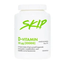 Skip Nutrition D-Vitamin 50mcg 120 kapslar