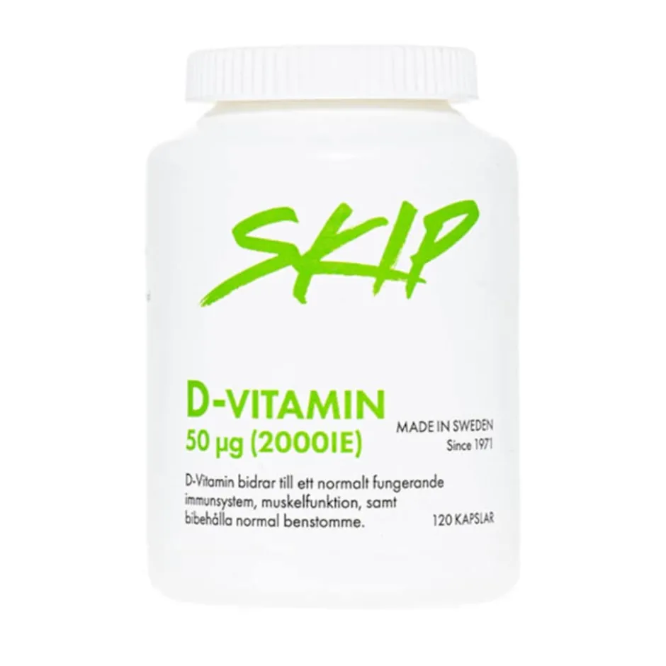 Skip Nutrition D-Vitamin 50mcg 120 kapslar