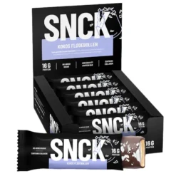 SNCK Proteinbar Kokos Flödebollen 12x55g