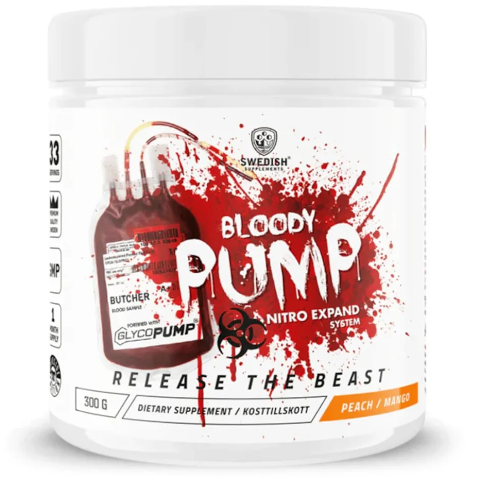 Swedish Supplements Bloody Pump Peach Mango 300g