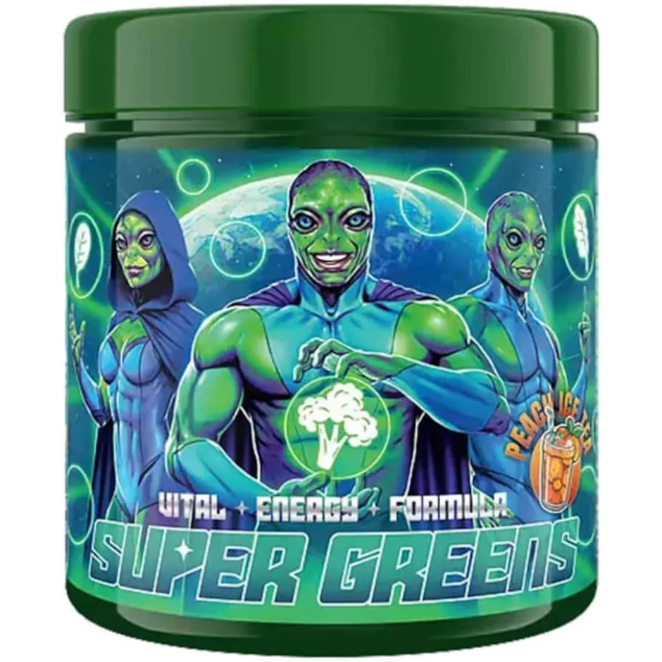 Swedish Supplements Super Greens Peach Ice Tea 250g