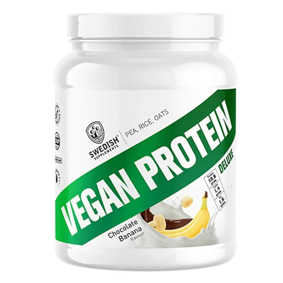 Swedish Supplements Vegan Protein Deluxe Chocolate Banana 750g