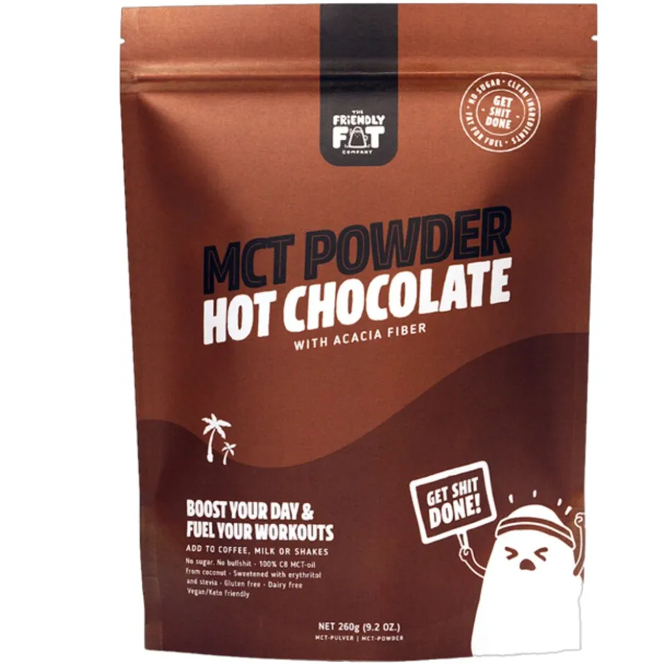 The Friendly Hot Chocolate MCT Pulver C8 260g