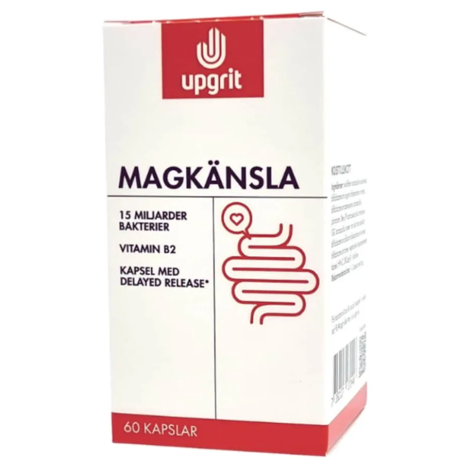 Upgrit Magkänsla Mjölksyrabakterier 60 kapslar