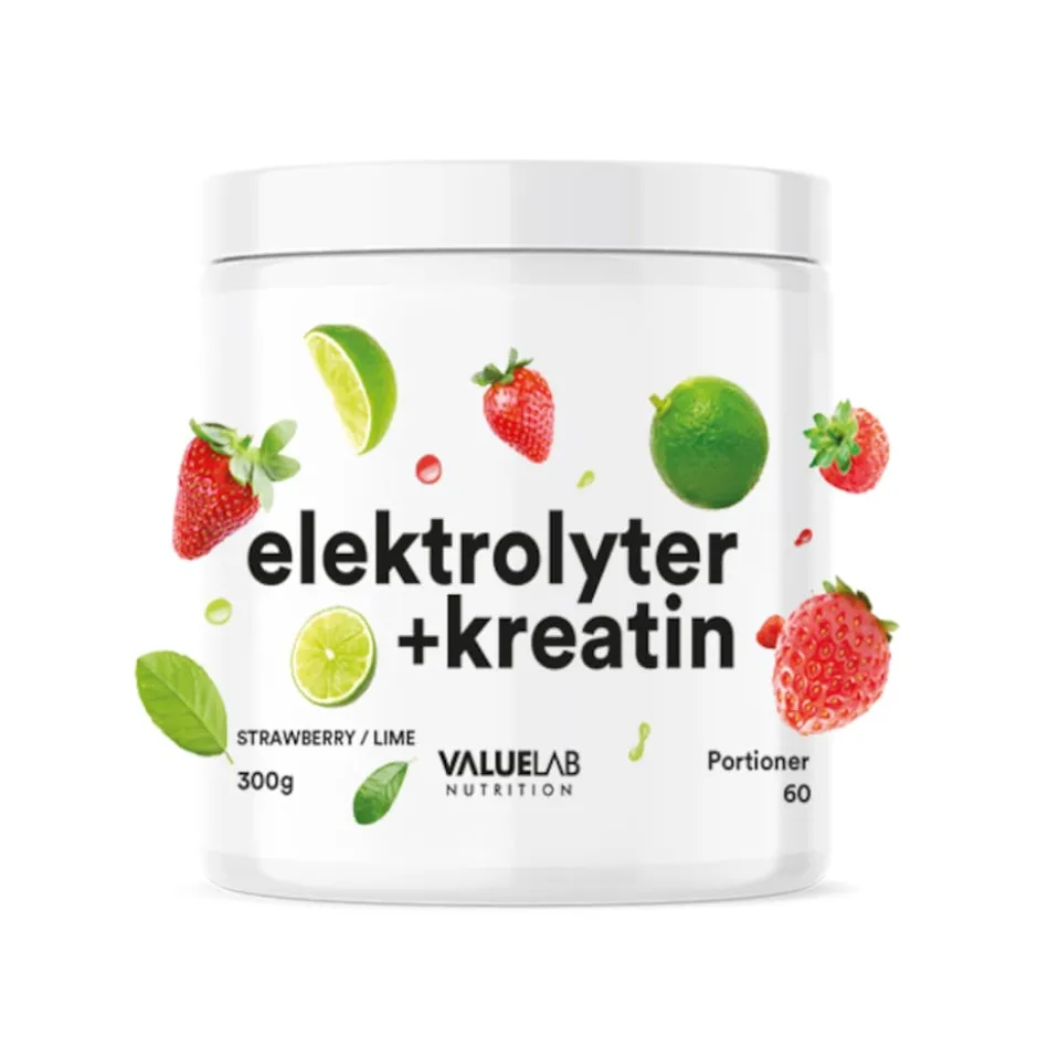 Valuelab Elektrolyter + Kreatin Strawberry/Lime 300g