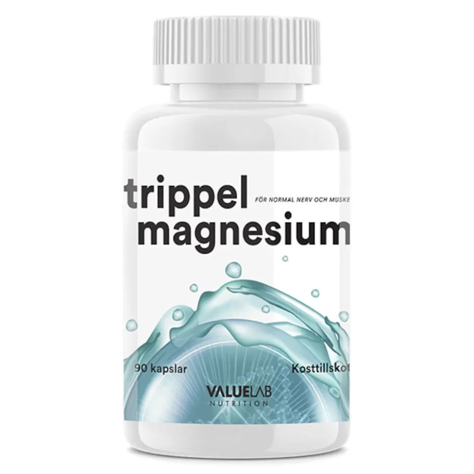 Valuelab Trippel Magnesium 90 kapslar